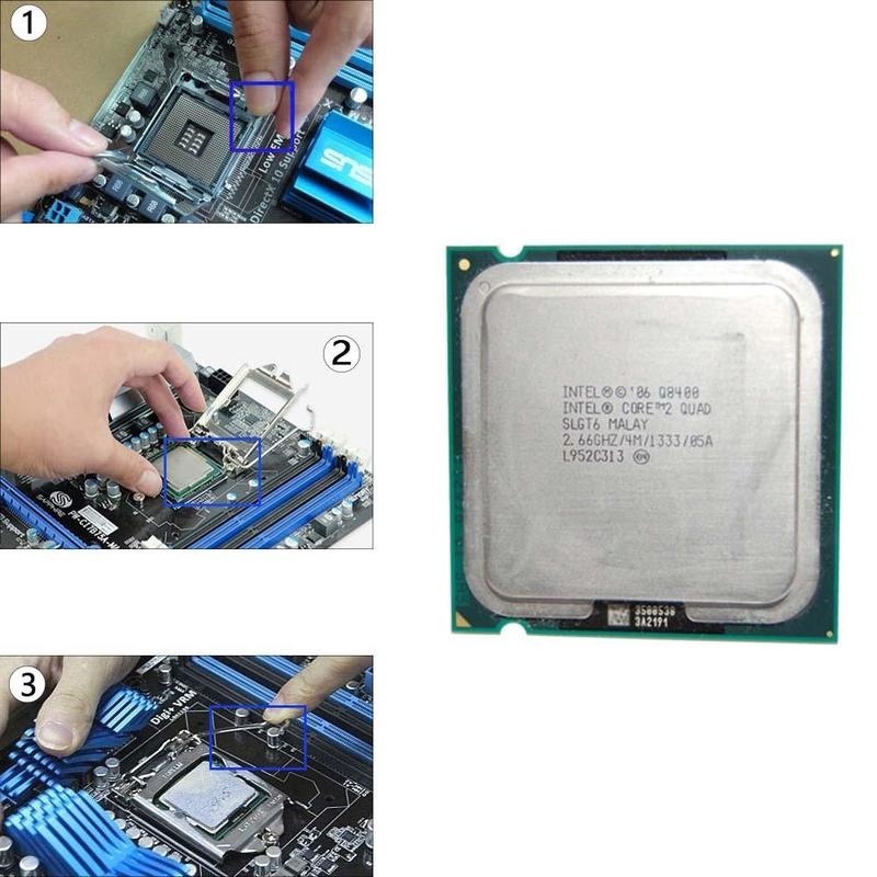 Ổ Cắm Cpu Intel Quad 2 Cpu Q8400 (2.66ghz / Processor 4m) Desktop 775 Cpu