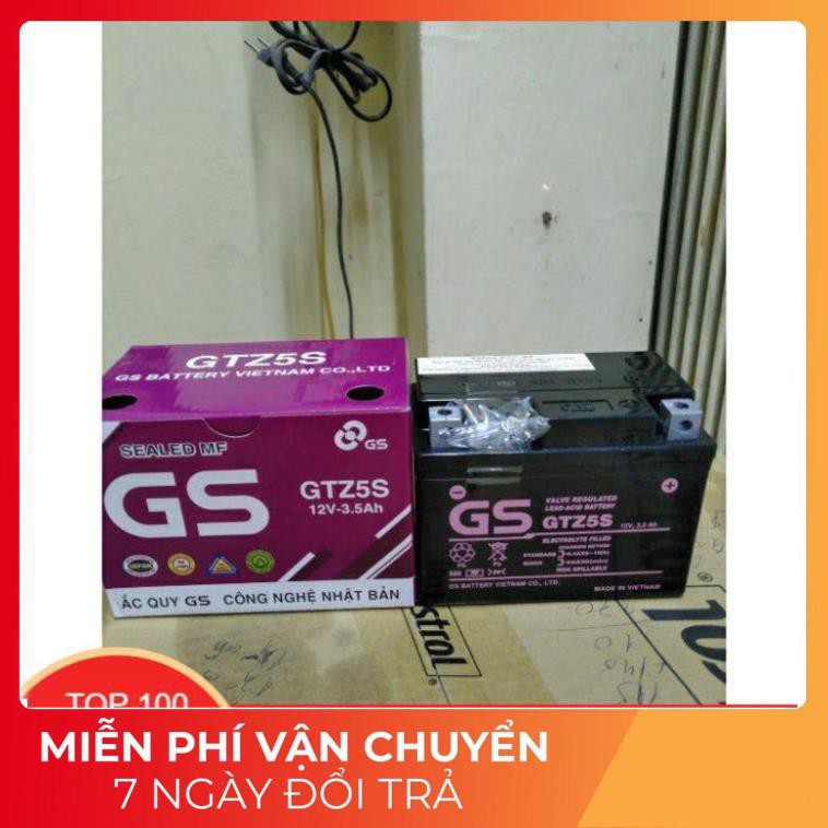 ắc quy xe máy GS 12v 3,5Ah (mã: GT5S) loại 1