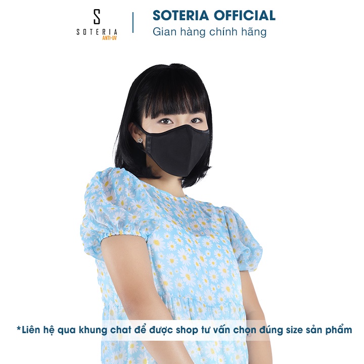 [Combo 2]Khẩu trang chống nắng Anti Ebony - Anti Sea Salt Soteria - đạt chuẩn UPF 50+, chống khuẩn chống bụi 0.1 - S,M,L