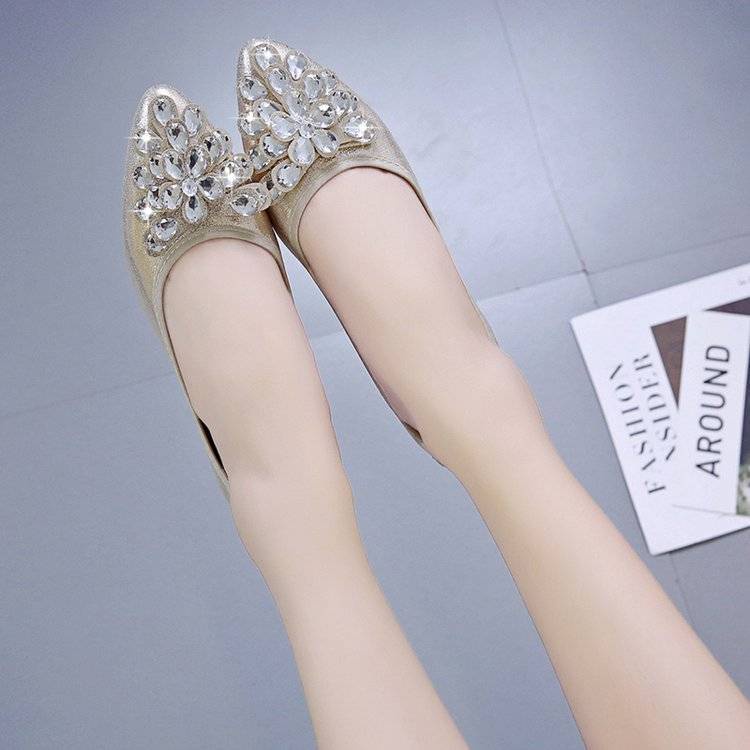 Giày Búp Bê Mũi Tròn Đế Mềm Size Lớn Dành Cho Phụ Nữ Mang Thai