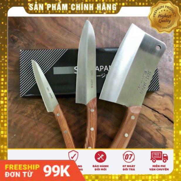Bộ Dao Kéo Cao Cấp Seki Nhật Bản 4 Món - Hàng nội địa nhật - BH 3 Tháng