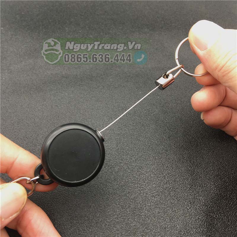 Móc treo chìa khóa dây cáp rút 60cm chống mất chìa khóa