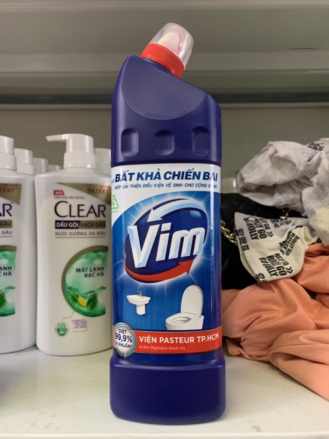 Nước Tẩy Bồn Cầu Vim Diệt Khuẩn (900ml)