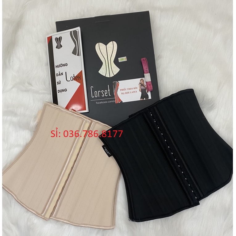Đai nịt bụng latex 25 xương chuẩn Hy lạp cao cấp