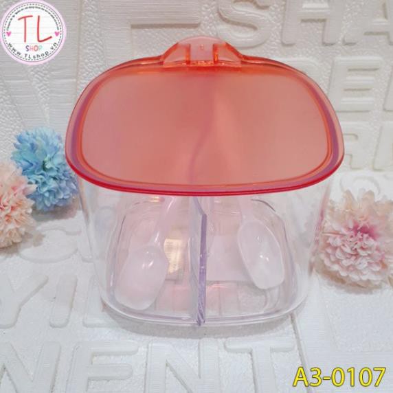 HỘP ĐỰNG GIA VỊ 2 NGĂN TRONG 1