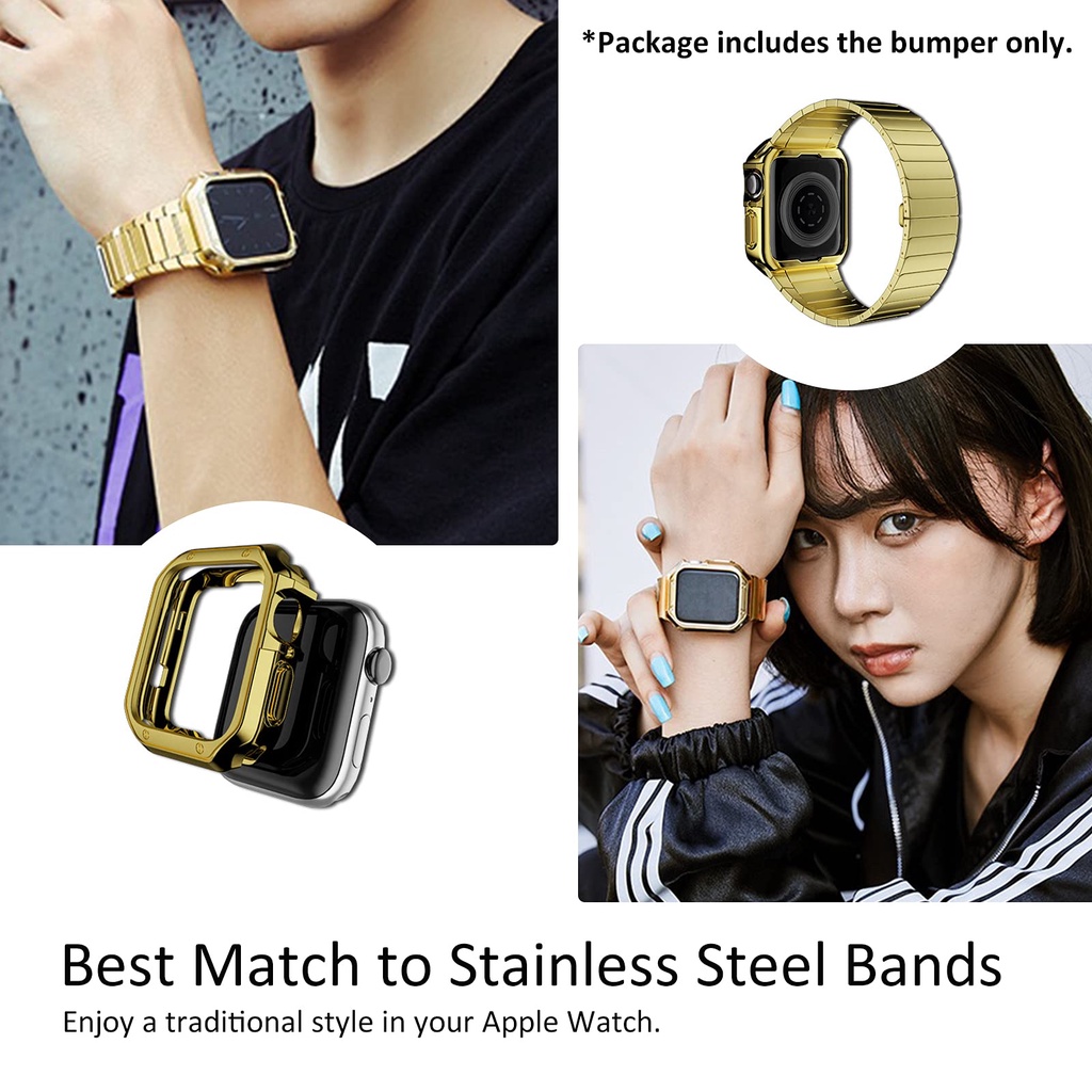 Ốp Bảo Vệ TPU Cho Apple Watch series 7 45mm 41mm iWatch 6 5 4 3 Se 44mm 40mm 42mm 38mm