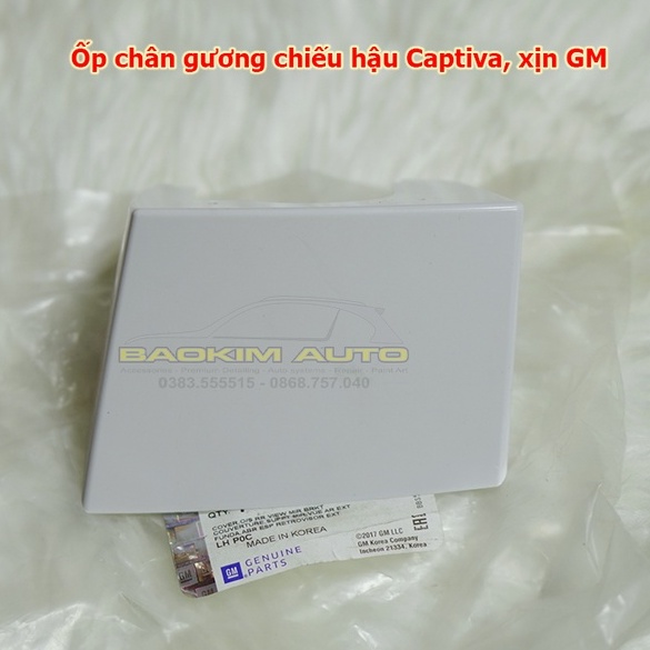 Ốp chân gương chiếu hậu Chevrolet Captiva, bên trái , chính hãng GM