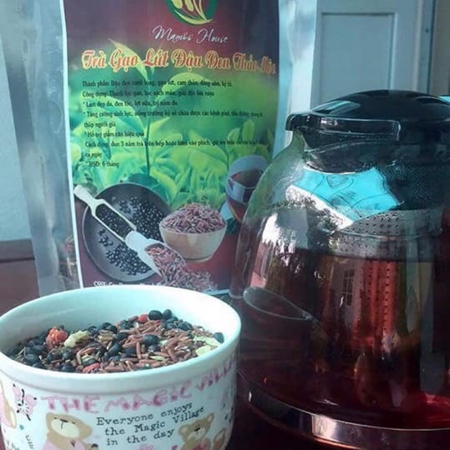 Trà đậu đen gạo lứt