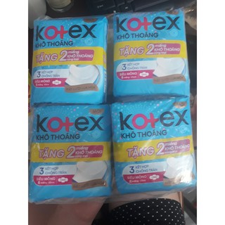 Combo 8 gói Kotex khô thoáng+ tặng kèm 8 gói Kotex mặt lưới lụa hóa