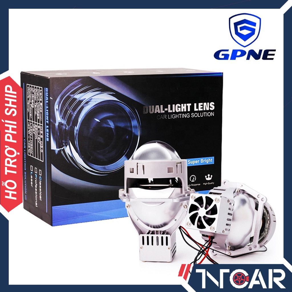 Đèn Led Bi Cầu GPNE Ver. 3.0 - Pha Cos 3 Inch - công suất 110W/cặp - Đèn Bi Led ô tô, Xe máy