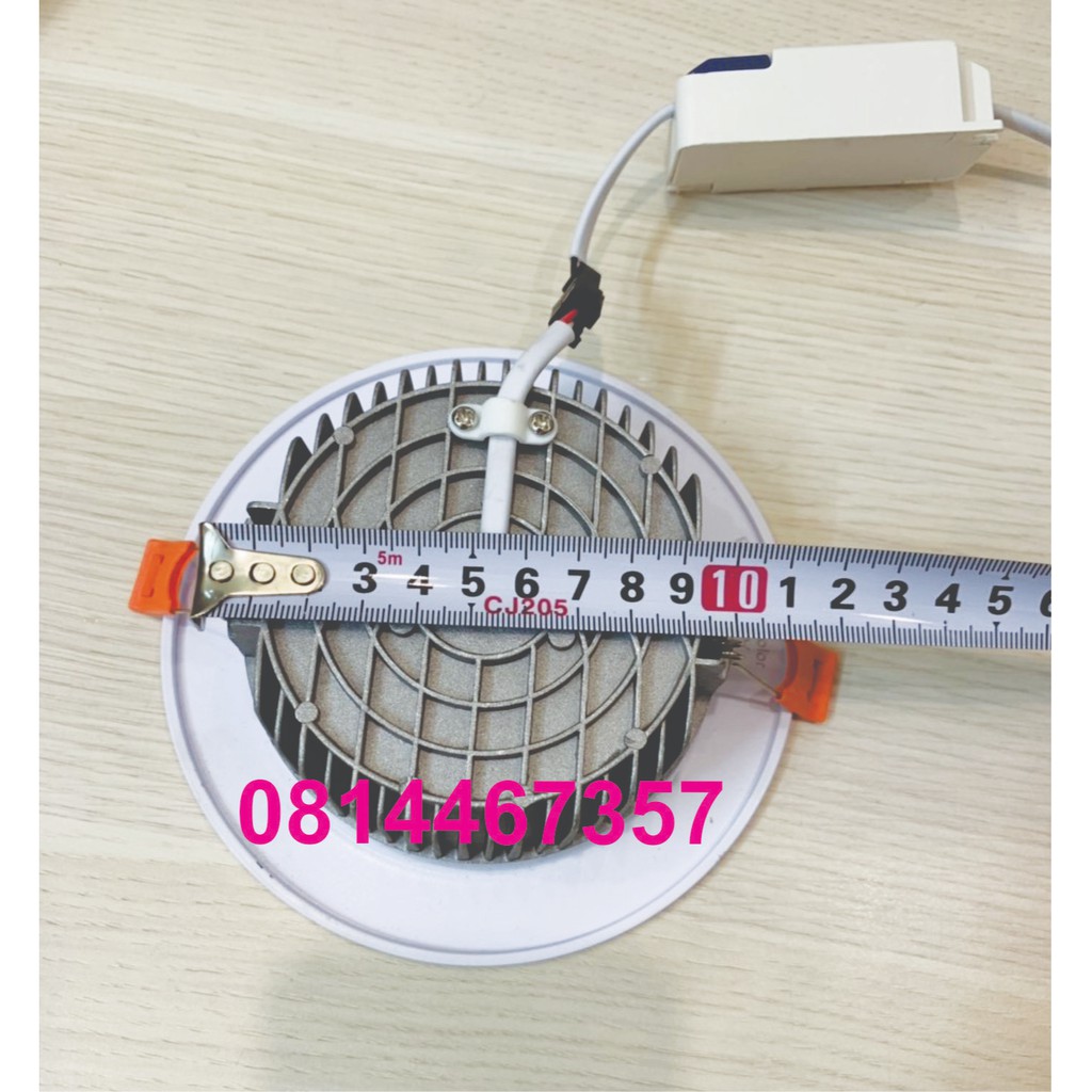 Đèn led âm trần 3 chế độ màu 9w