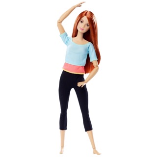 Búp bê Barbie Yoga có khớp Made to Move DHL81 xanh nhạt