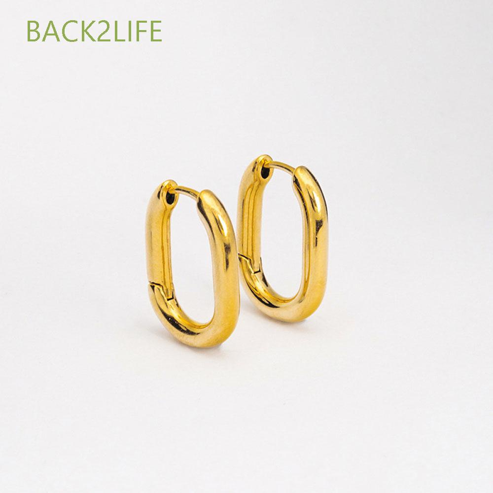 Khuyên Tai Dạng Vòng Chữ U Đơn Giản Thời Trang Cho Nam Nữ