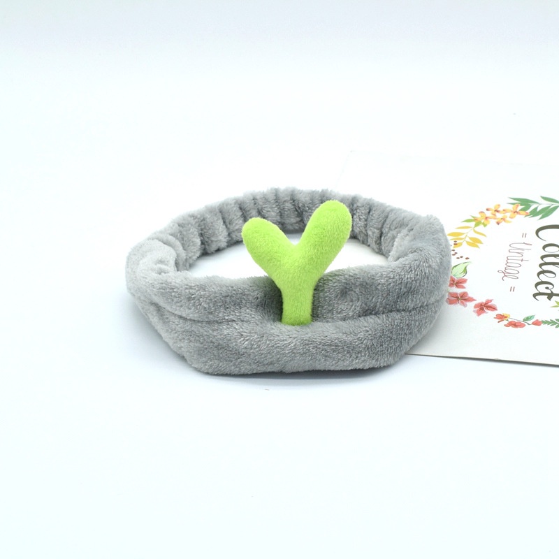 Băng đô rửa mặt / trang điểm phối tai thỏ/mắt lớn/mầm đậu xinh xắn kiểu Hàn Quốc cho nữ