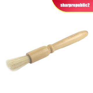 Coffee Grinder Cleaning Brush Wood Handle&Natural Bristles Dusting Tool