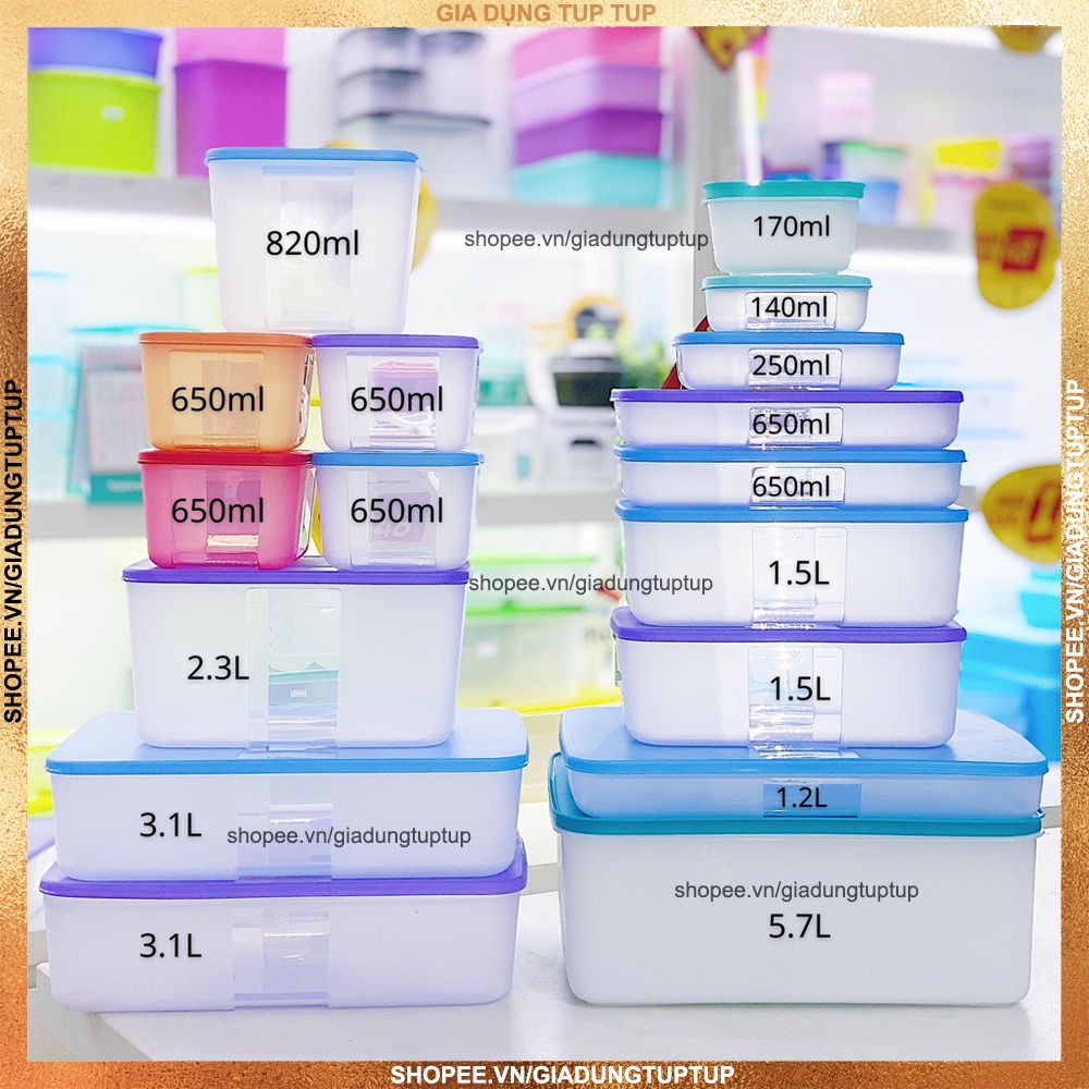 Hộp lẻ trữ đông Freezermate các loại dung tích Tupperware