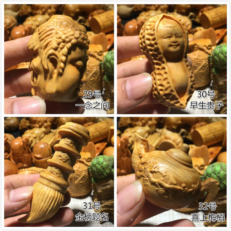 Mô Hình Tượng Phật Bằng Gỗ Tự Nhiên Chạm Khắc Thủ Công Dễ Thương
