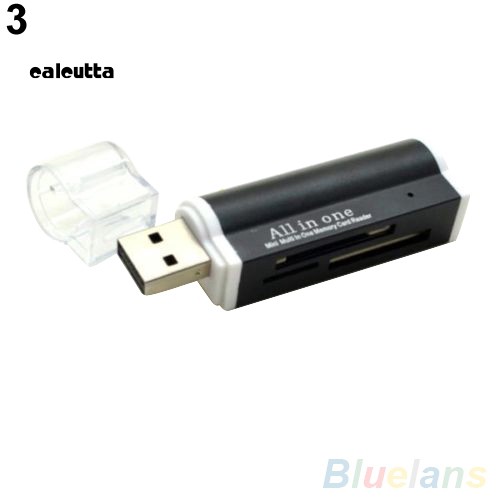 ★DC★Mini USB 2.0 Multi-Function High Speed Micro SD TF MMC SDHC Memory Card Reader