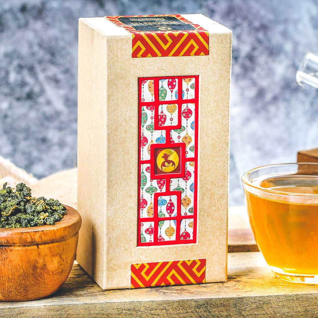 Trà oolong L'angfarm, 150g, hộp, mẫu cửa sổ đỏ