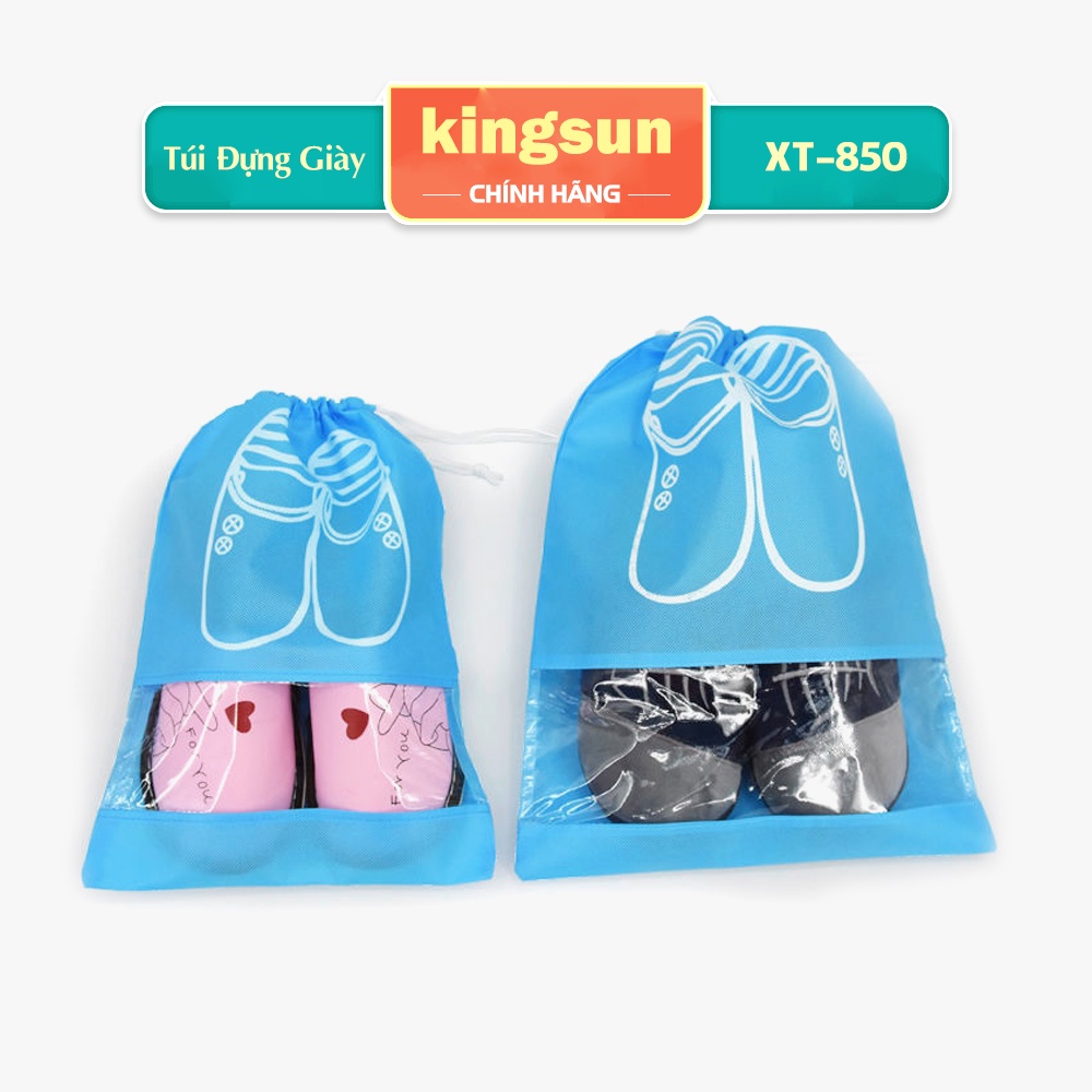 Túi Đựng Giày Hoạ Tiết Chống Bẩn Đi Vali Du Lịch Tiện Lợi KS-XT850