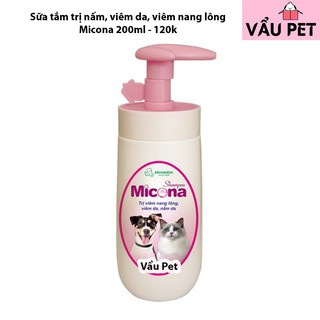 Sữa Tắm Trị Nấm Cho Chó Mèo Micona Vemedim 200ml
