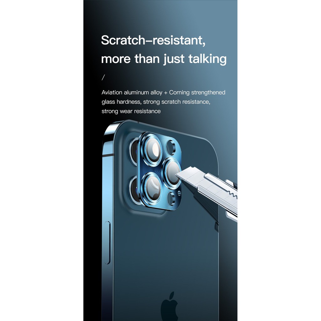 ( IPHONE 13) Bảo vệ Camera cho iPhone 12 pro và promax hãng TOTU inch bảo vệ siêu tốt