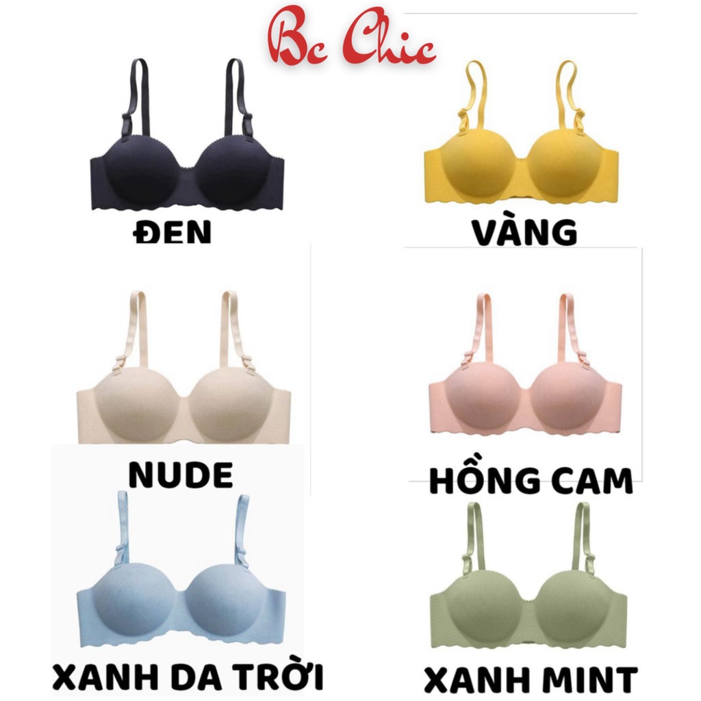 Áo Lót Nữ , Áo Ngực Nữ Nâng ngực quả ngang Đúc Su đệm bàn tay tôn vòng 1 quyến rũ mã 2220 BC_CHIC LINGERIE
