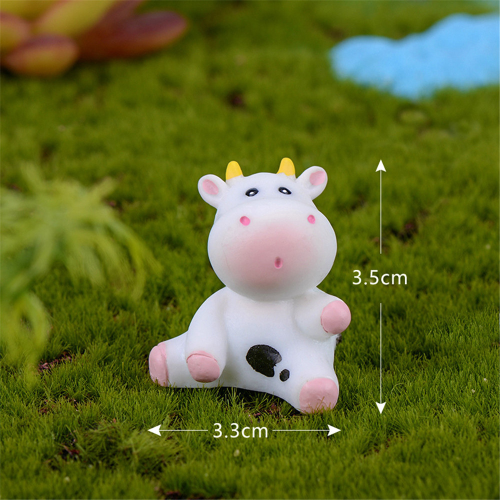 Mô Hình Bò Sữa Xinh Xắn Dùng Trong Trang Trí