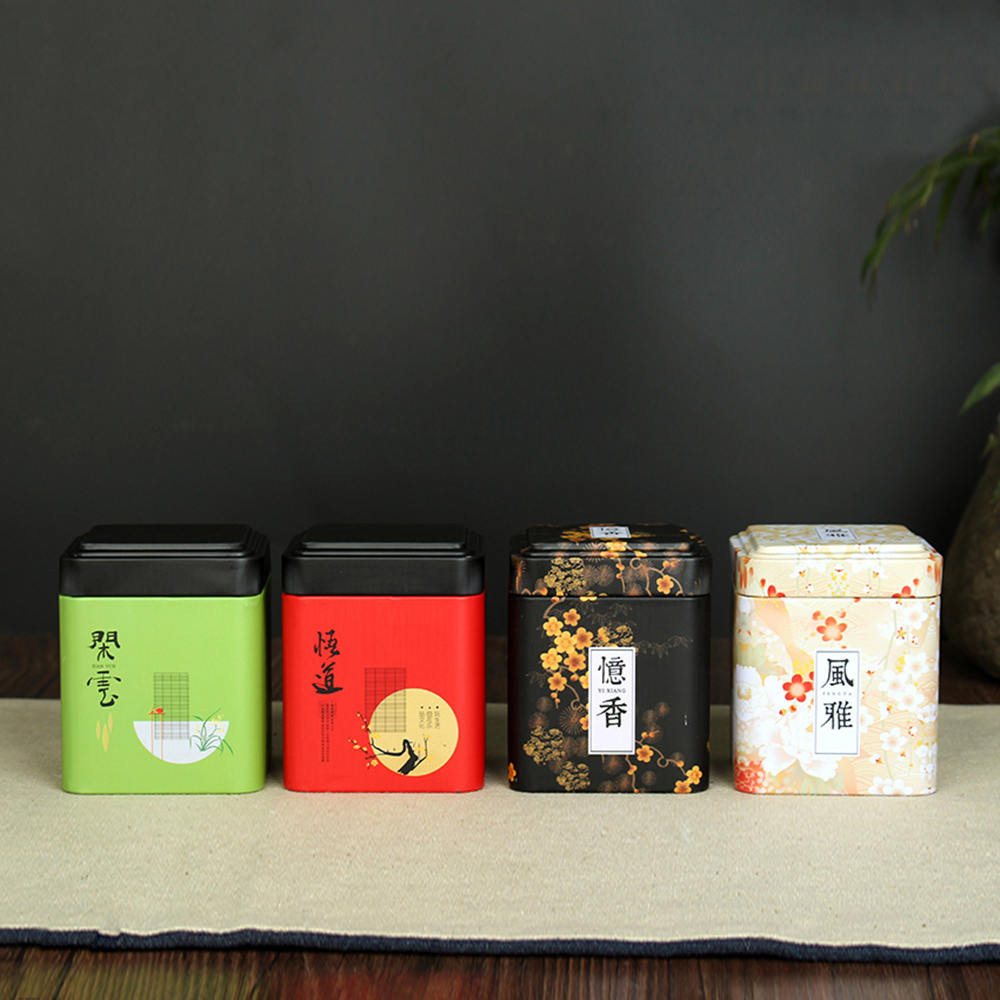 Hộp thiếc đựng trà thiết kế kiểu dáng phong cách cổ điển sang trọng | BigBuy360 - bigbuy360.vn