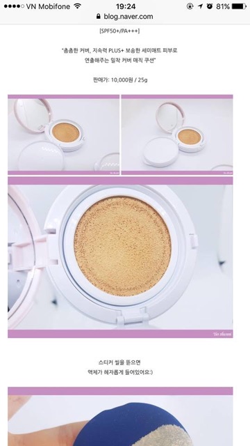 PHẤN NƯỚC MAGIC CUSHION COVER LASTING SPF50+ PA+++ MISSHA | BigBuy360 - bigbuy360.vn