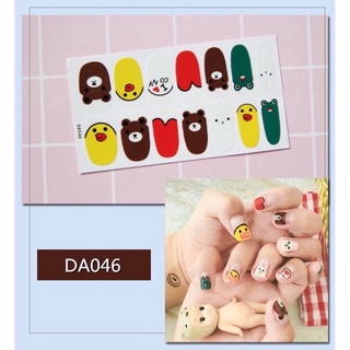 [ TẶNG DŨA MÓNG + FREESHIP] Set 14 miếng Dán móng tay dễ thương kute