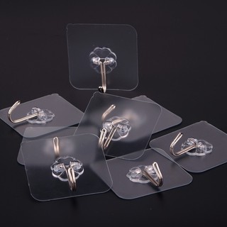 Set 10 Móc Treo Đồ Dán Tường Chịu Tải Nặng Có Giác Hút Cho Nhà Bếp Nhà Tắm