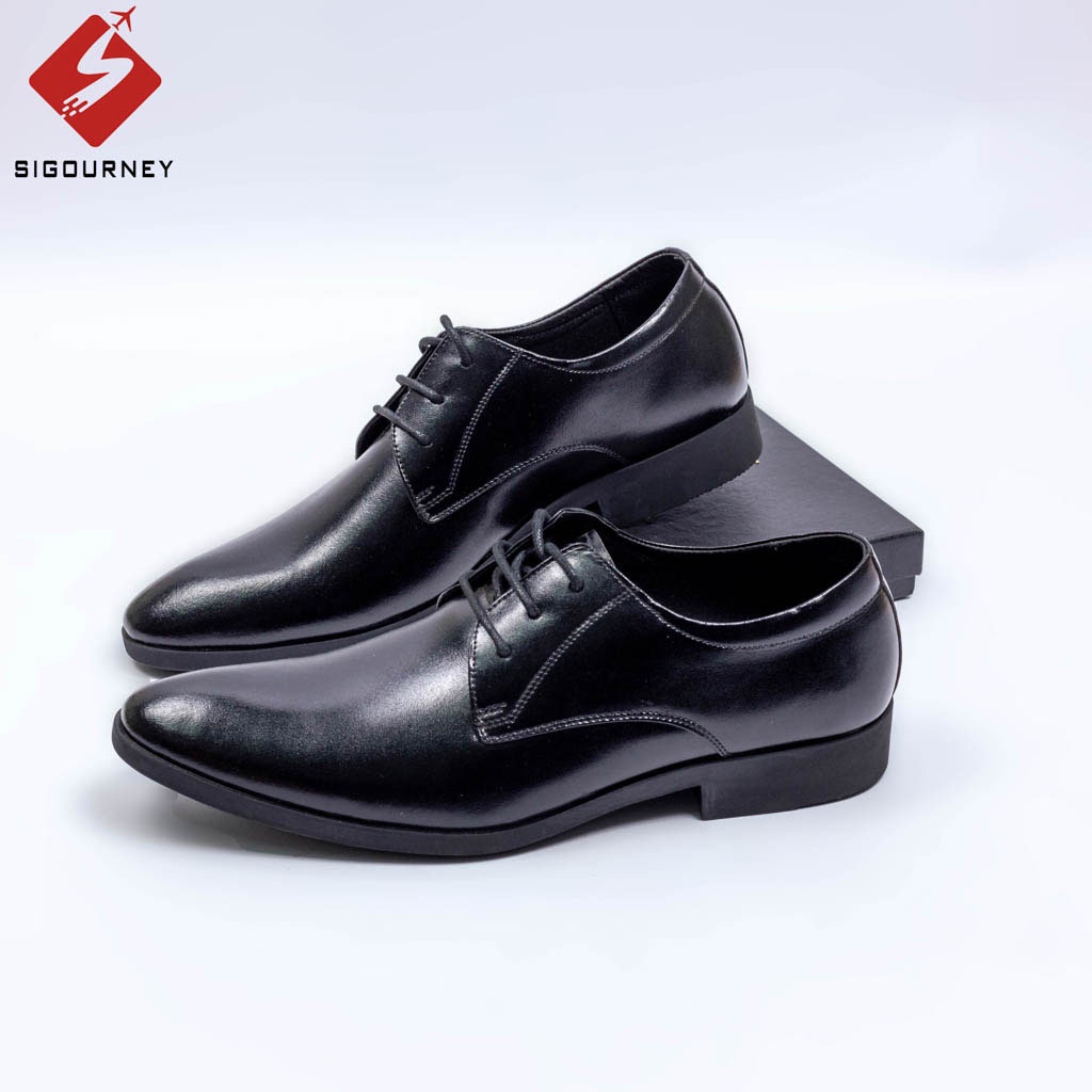 Giày Tây Nam Công Sở, Giày Tây Nam Dây Buộc Da Thật, Thiết Kế Lịch Lãm, Cao Cấp Sang Trọng SIG-04