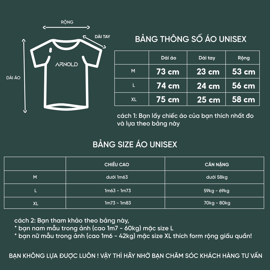 [Mã BMBAU50 giảm 7% đơn 99K] Áo thun nam nữ Form Rộng Tay Lỡ Unisex - Tee Arnold vải cotton 4 chiều - Local Brand | BigBuy360 - bigbuy360.vn