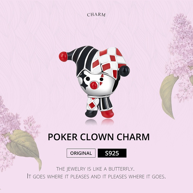 Mặt dây chuyền BAMOER Bạc 925 hình chú hề thời trang