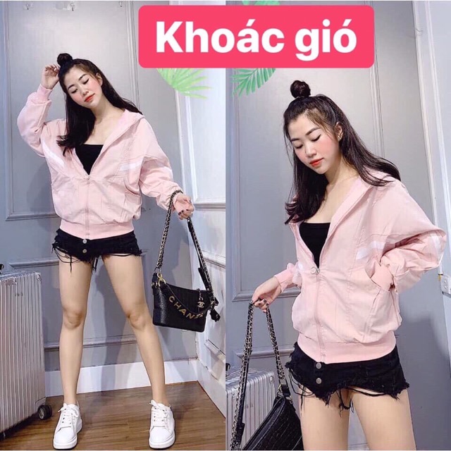 Áo khoác gió nữ 2 lớp hàng quảng châu loại 1