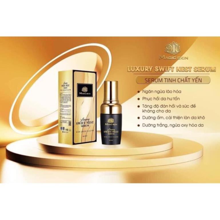 COMBO LUXURY SWIFT NEST SERRUM và ULTIMATE CC CUSHION MAGIC SKIN