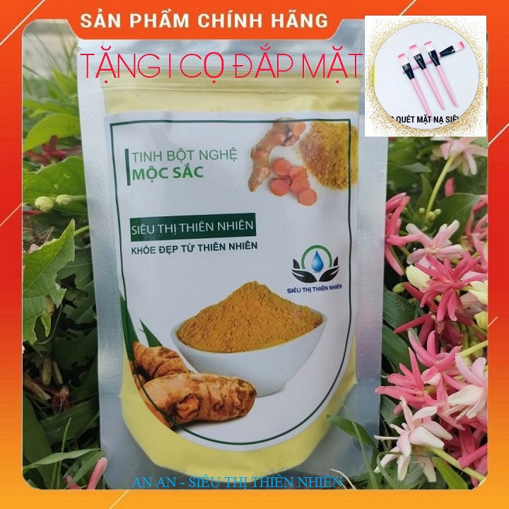 Tinh Bột Nghệ Mộc Sắc ⚡️ 𝐅𝐑𝐄𝐄 𝐒𝐇𝐈𝐏 ⚡️ Bột Tinh Nghệ, Cao Câp, Hàng Chuẩn Công Ty, Tặng 1 Cọ Đắp Mặt.