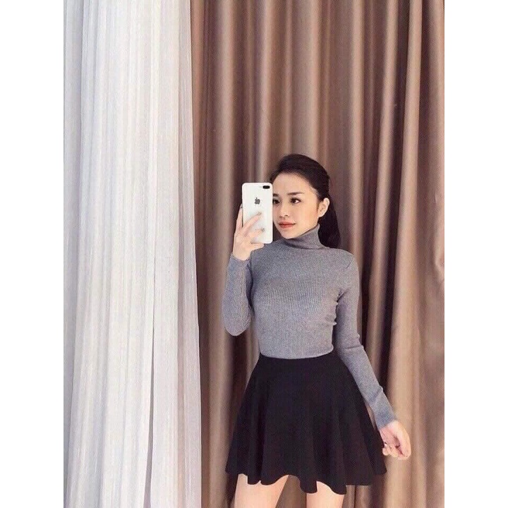 Áo len nữ cổ lọ quảng châu cao cấp của Hottgirl Secret,chất len dầy dặn,mệm mịn sờ sướng tay dã man chị em ạ | BigBuy360 - bigbuy360.vn