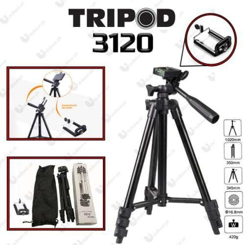 Gậy Chụp Hình 3120, Gậy Tripod 3 Chân, Giá Đỡ Điện Thoại Quay Phim Chụp Ảnh Live Stream