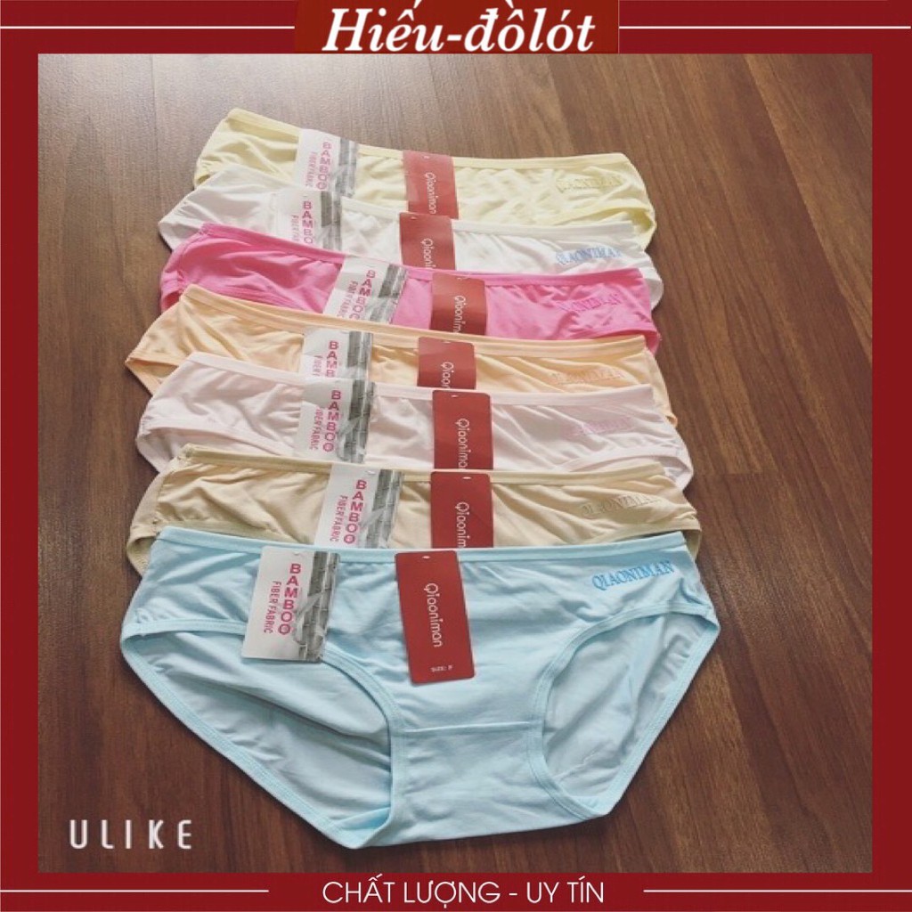 (Combo 10) Quần Lót Nữ Cotton Thấm Hút Tốt, Chất Mát Mịn Giãn 4 Chiều Qiaoniman - 3264