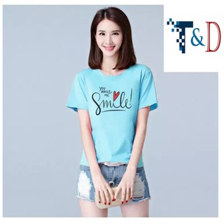 ÁO THUN NỮ SMILE THỜI TRANG NHIỀU MÀU