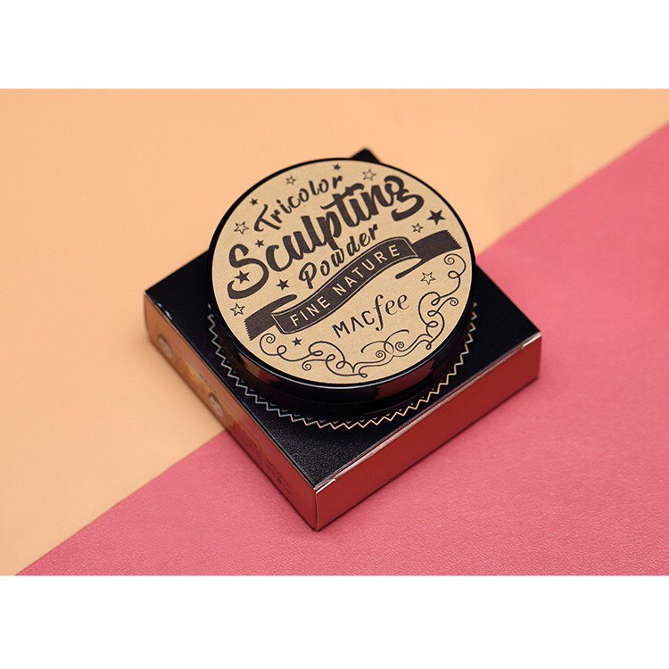 Phấn Tạo khối 3 màu Macfee Tricolor Sculpting Powder hiệu chỉnh gương mặt thon gọn | BigBuy360 - bigbuy360.vn
