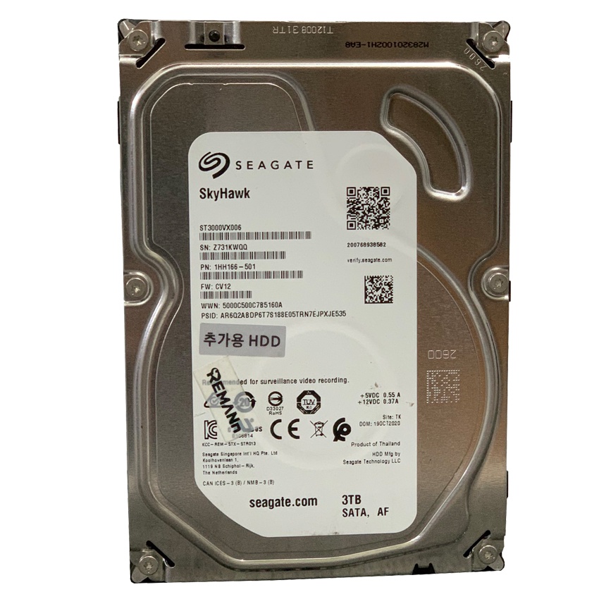 Ổ cứng HDD 3.5&quot; SEAGATE 3TB Chuyên dùng cho đầu thu camera, PC để bàn - Bảo hành chính hãng 24 tháng