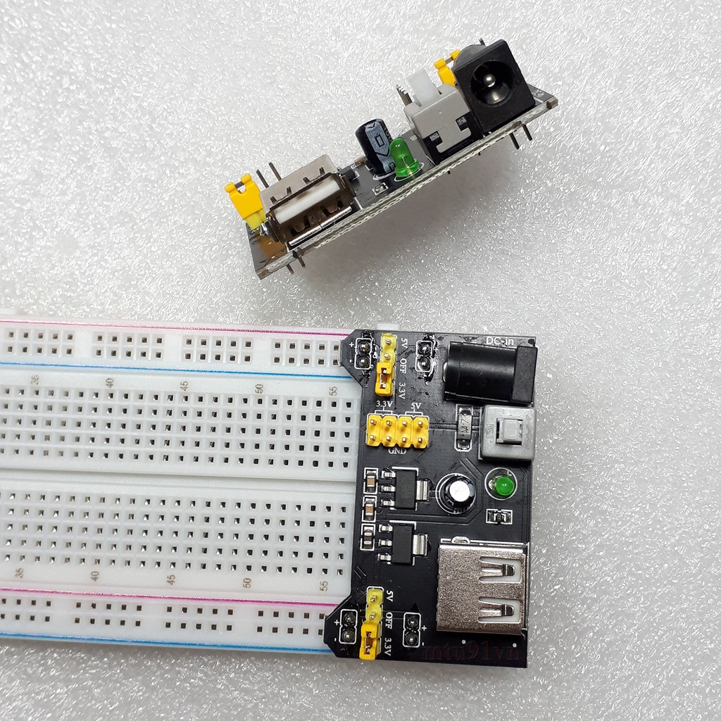 [Đơn tối thiểu 30k] Mạch Nguồn 5V / 3.3V Cắm Board Test MB-102 (Breadboard MB-102)