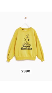 Áo nỉ Zara snoopy