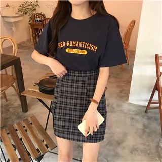 Set Áo và chân váy xanh than ( Có ảnh thật )
