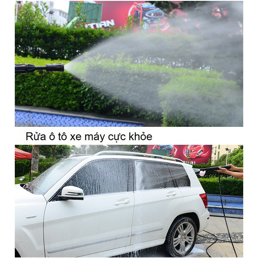 0C✴Máy rửa xe hơi phun nước LUTIAN LT303B công suất 1400W BẢO HÀNH 1 NĂM