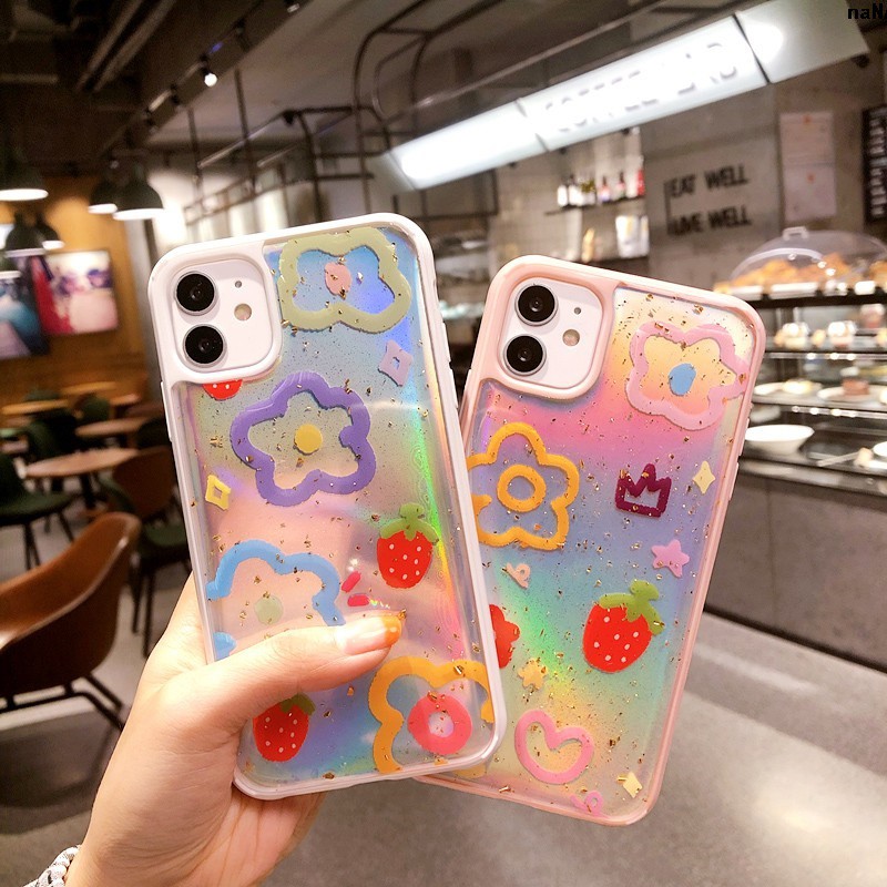 Ốp Điện Thoại Silicon Mềm In Hình Hoa Xinh Xắn Phong Cách Hàn Quốc Cho Iphone Xsmax / 7 + | BigBuy360 - bigbuy360.vn