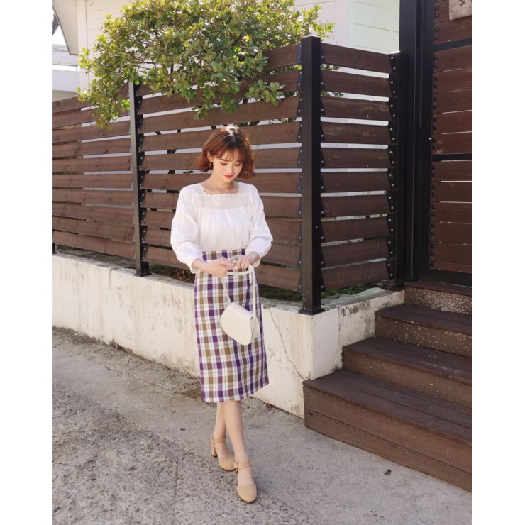 Áo babydoll cổ vuông